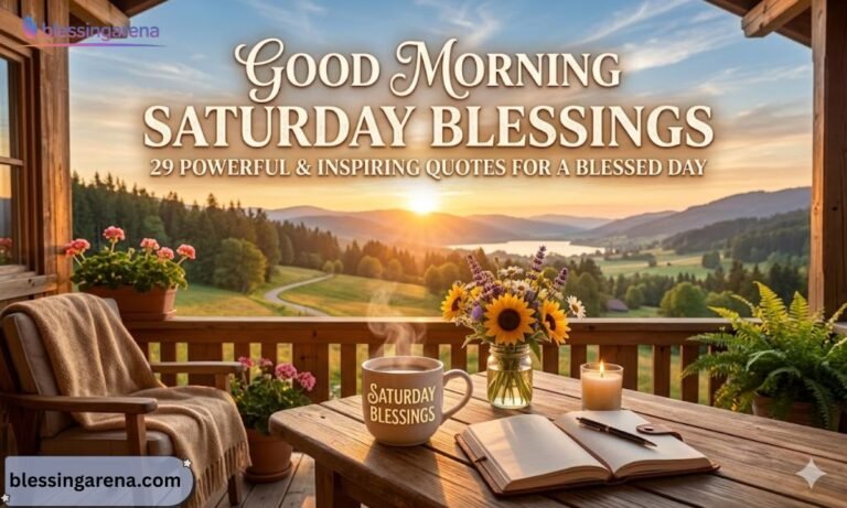 29 Powerful Good Morning Saturday Blessings