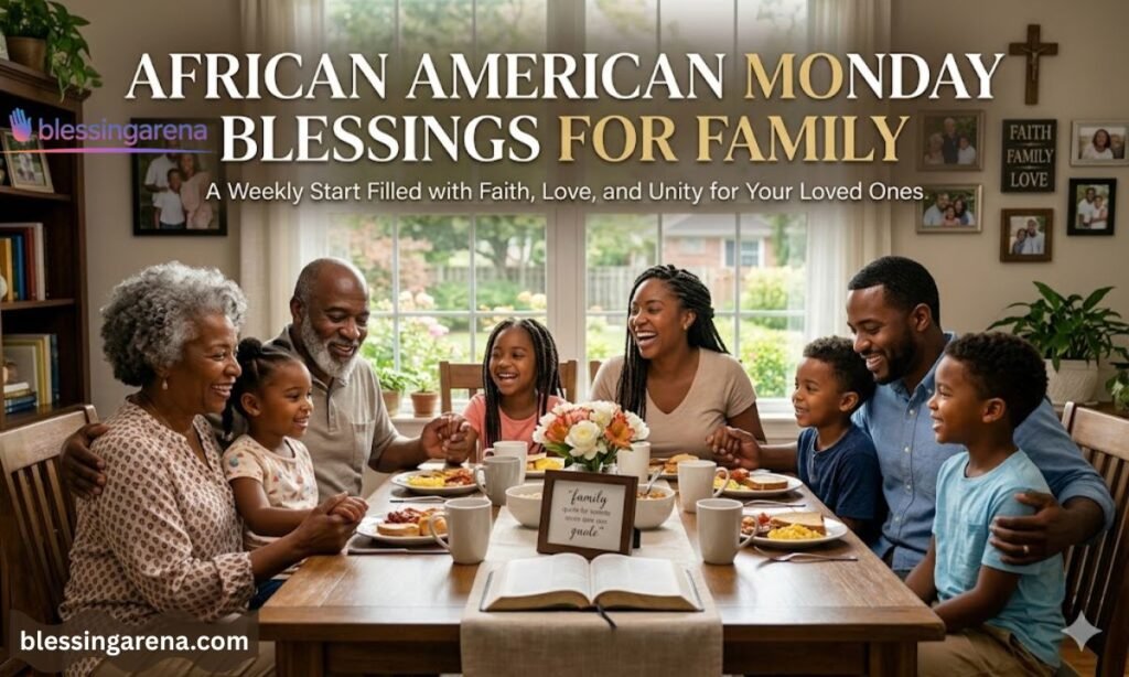 African American Monday Blessings for Family