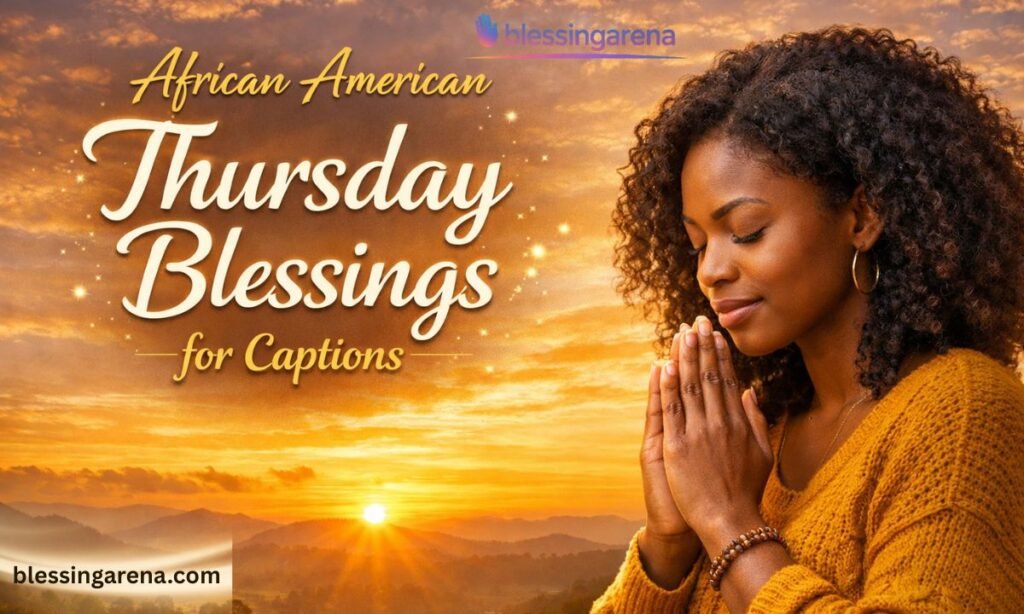 African American Thursday Blessings for Captions