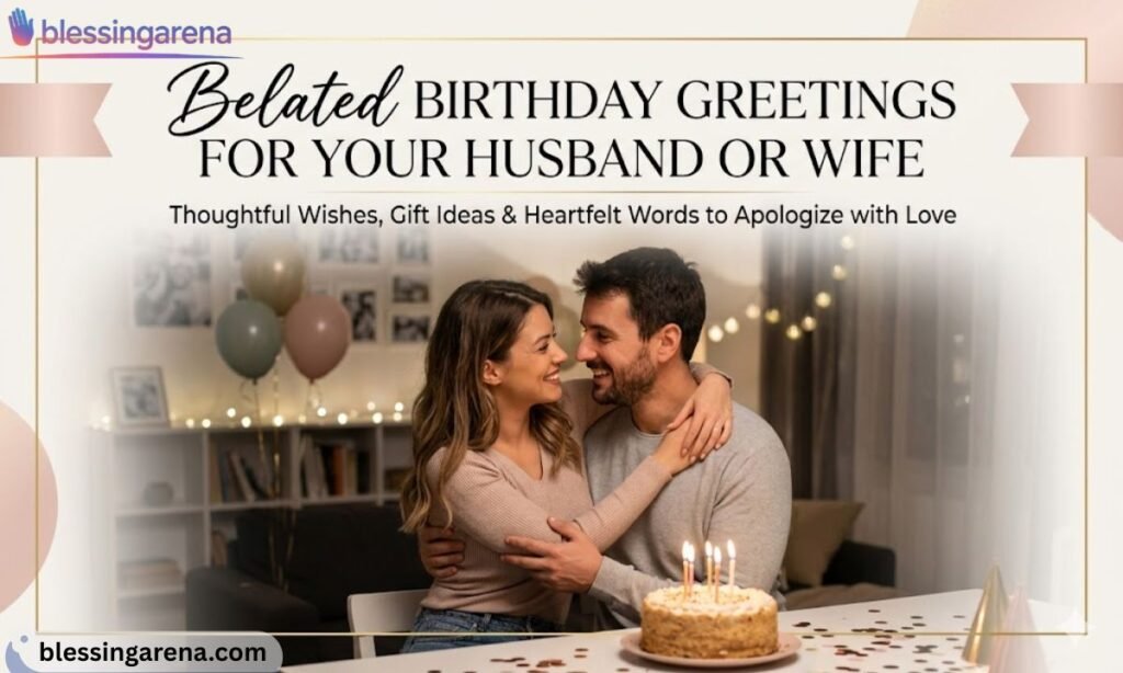 Belated Birthday Greetings for Your Husband or Wife