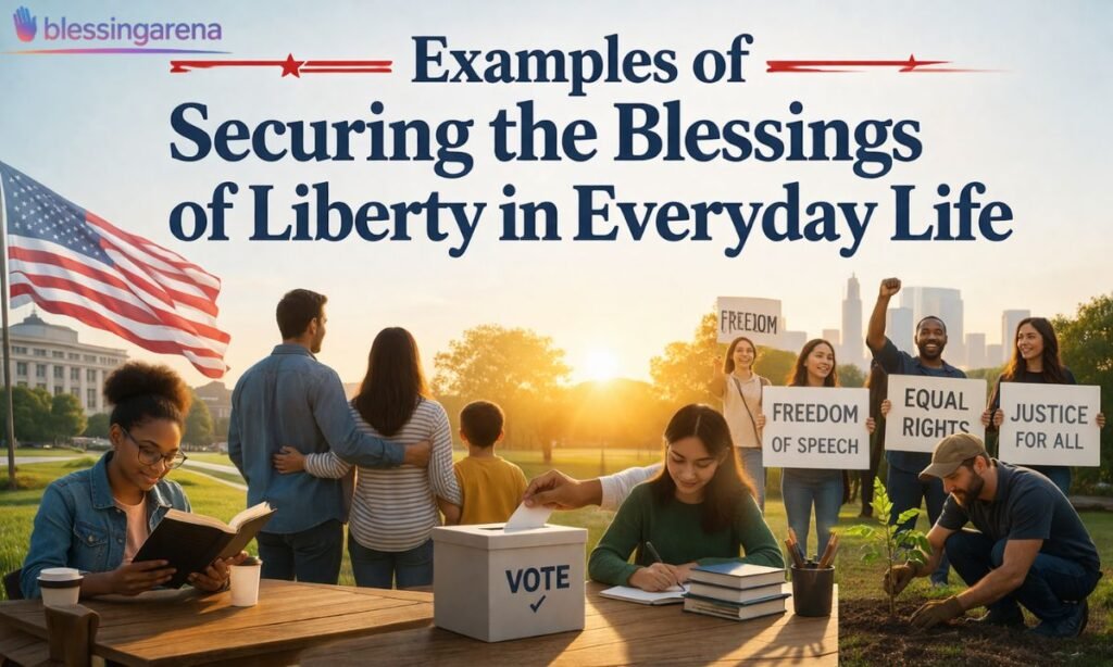 Examples of Securing the Blessings of Liberty in Everyday Life
