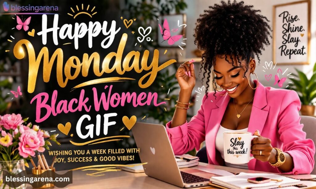 Happy Monday Black Women GIF