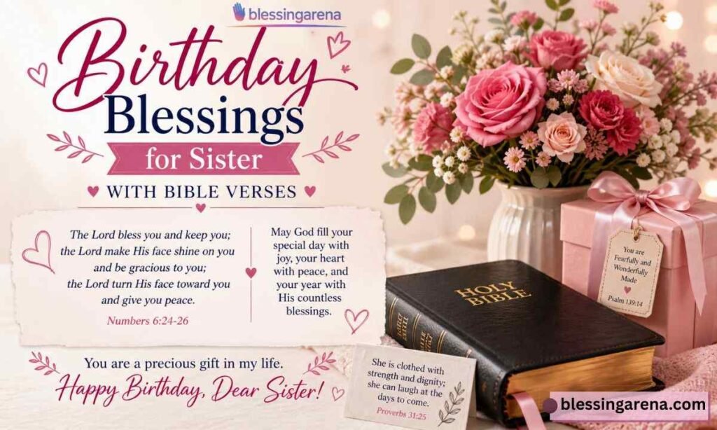 Birthday Blessings for Sister with Bible Verses